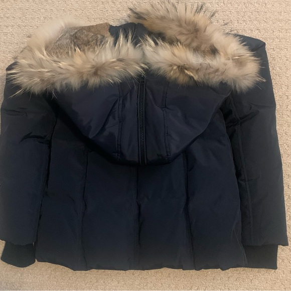 Rudsak Atelier Noir Navy down filled Jacket with Fur hood size XS - Picture 4 of 7